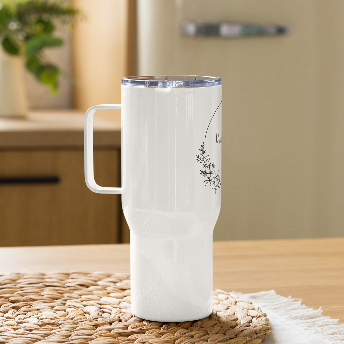 Stainless Steel Travel Mug with Handle