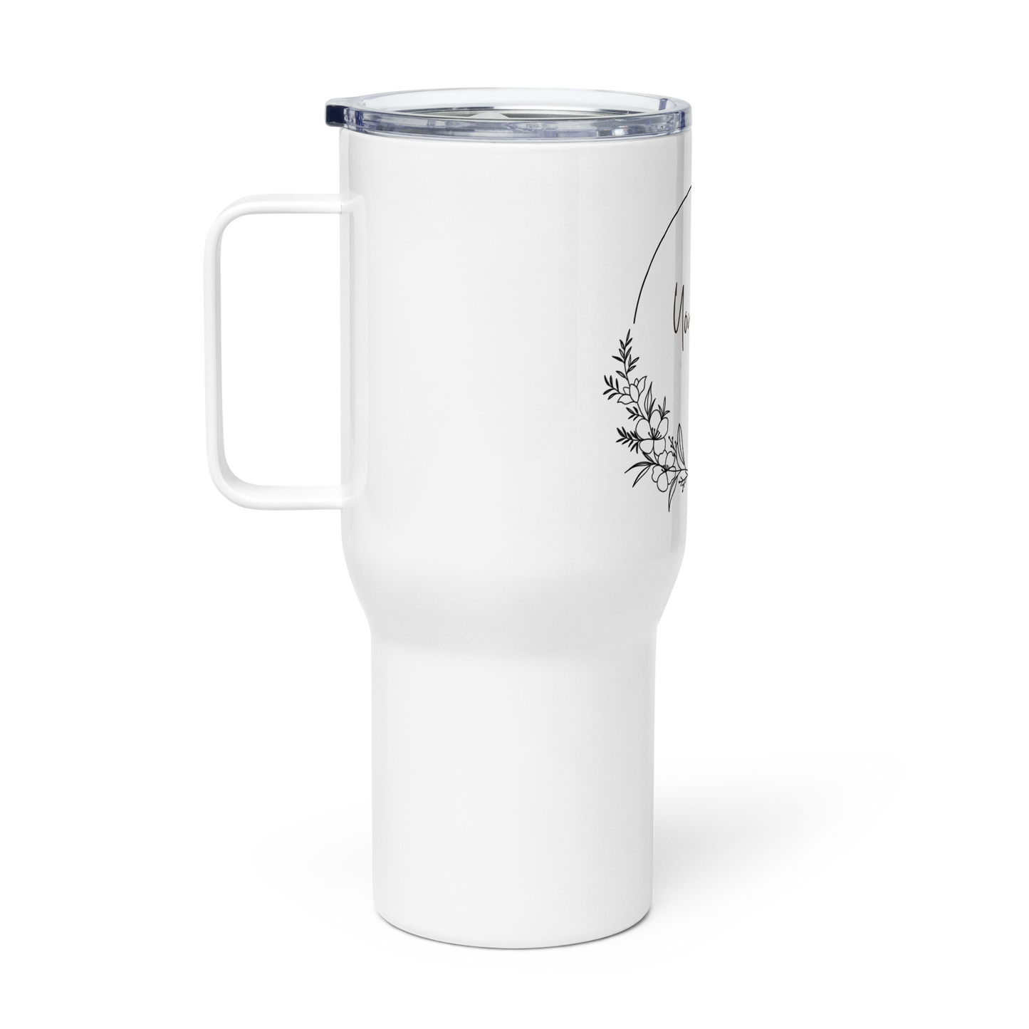 Stainless Steel Travel Mug with Handle